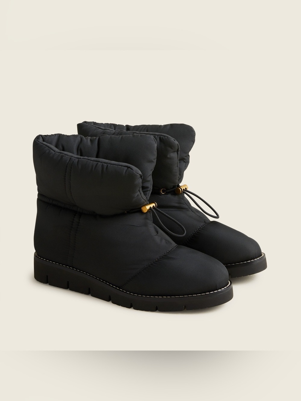 J. Crew Elsa Puffer Boot in Black size 8